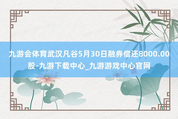 九游会体育武汉凡谷5月30日融券偿还8000.00股-九游下载中心_九游游戏中心官网